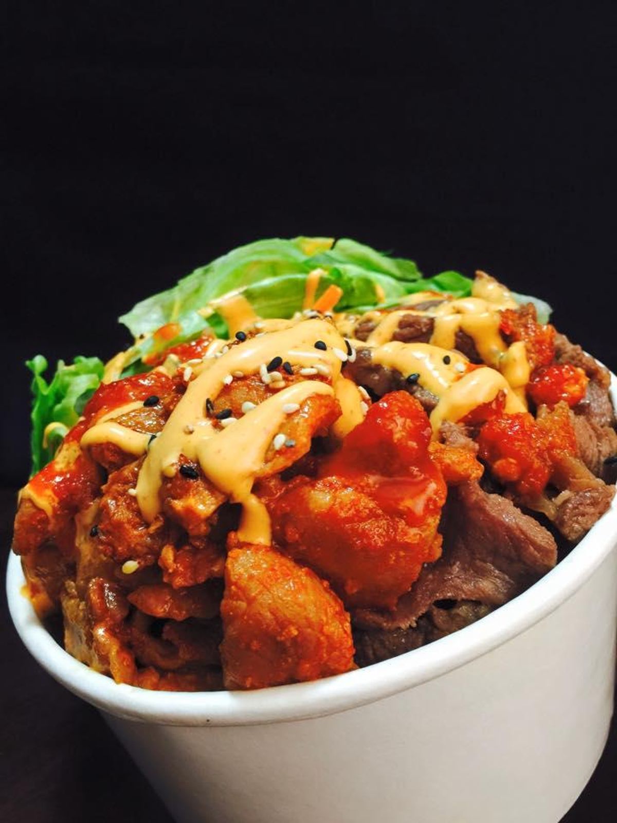 Korean bbq cup